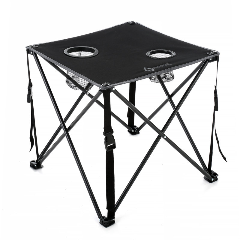 Table de camping pliante, Noir