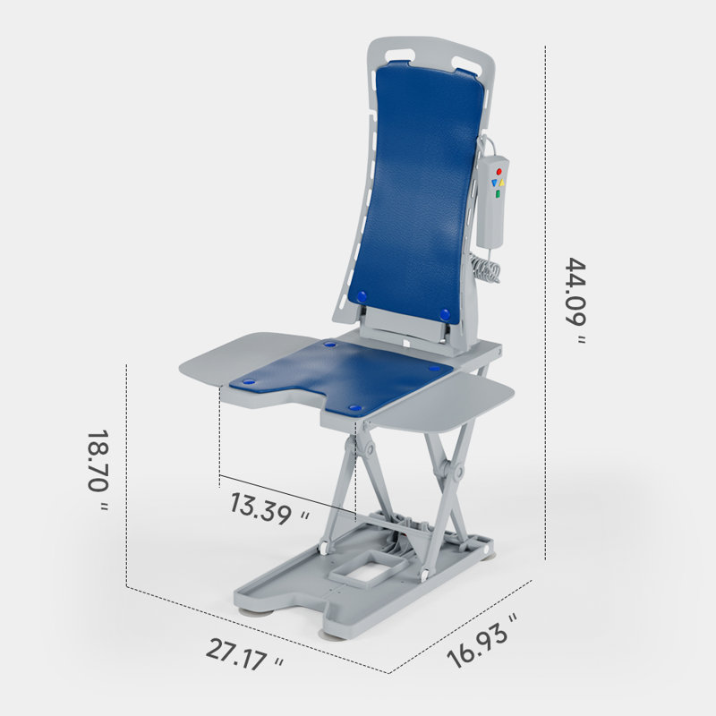 Fauteuil de levage électrique pour salle de bain, étanche IP68, capacité de 300 lb