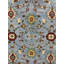 Tapis bleu traditionnel en laine noué à la main 8 x 10