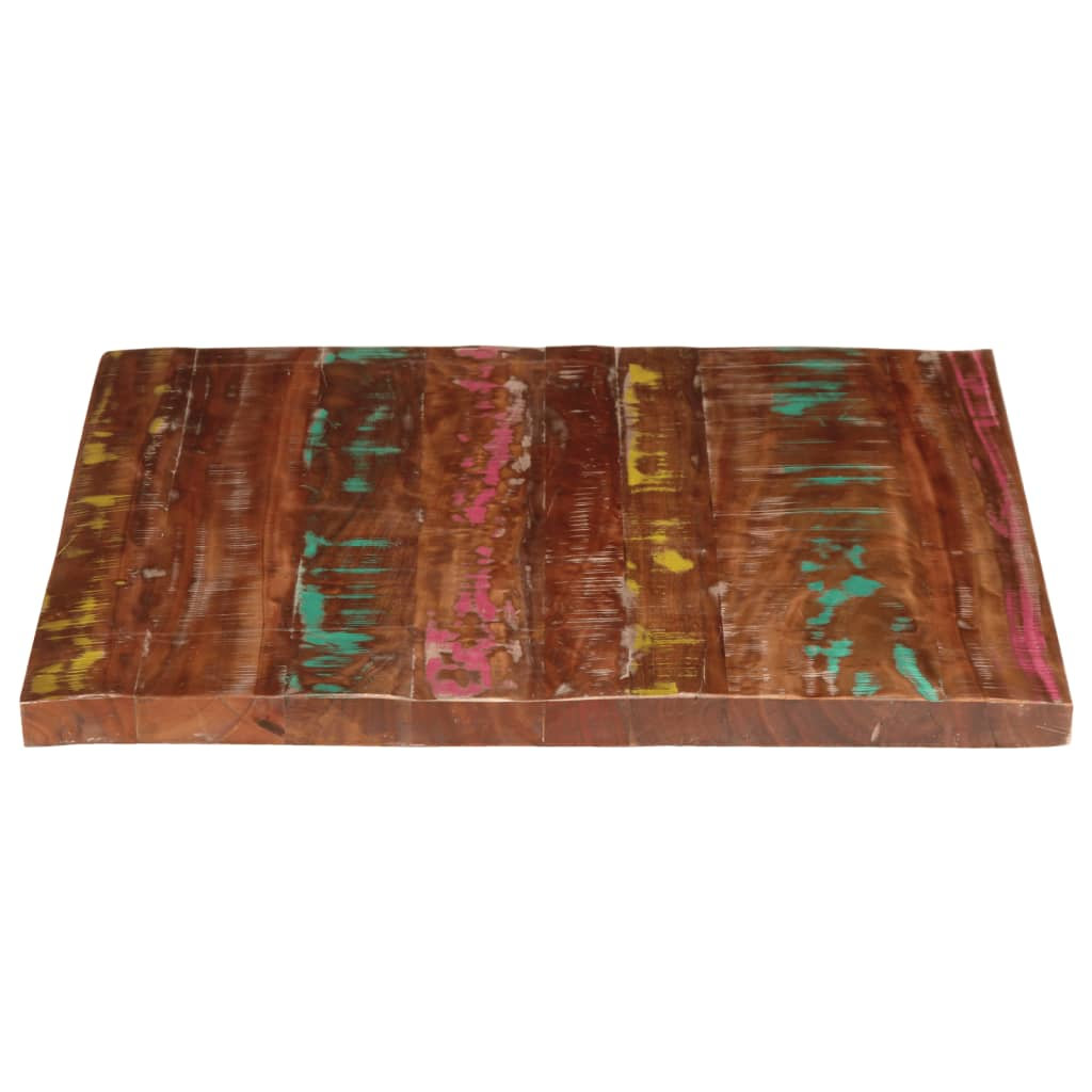 VIDAXL Rectangular Table Top 100x80x2.5 cm Solid Reclaimed Wood Brown Replacement Surface - Image 3