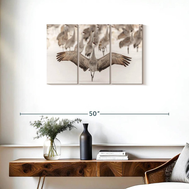 Crane King, 20" H x 33" W