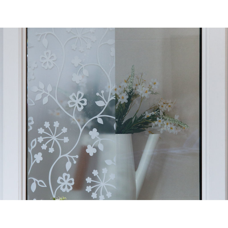 Film pour fenêtre d'intimité statique réutilisable d'intimité en verre, jardin d'hiver, rouleau 17 po x 59 po