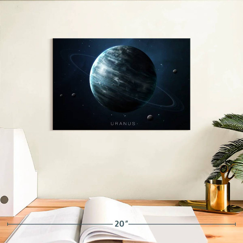 Oberle Planet Uranus, 8" H x 12" W