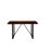 55" Modern Industrial Dining Table In Walnut, Tabletop With Black Metal Legs, For 4-6 Persons, Suits Kitchen & Living Room Mid Century Walnut And Seats 4-6, For Area-1571299144