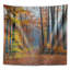 Tapisserie de chute de bois orange vert Landscape-478176862