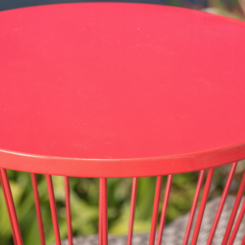 Table d'appoint extérieur, Rouge