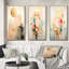 «Pastel Grace Vintage Pink Gold Circle II», 3 pièces-1373123988-1373123993
