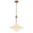 1-Light Opal White Glossy Glass Schoolhouse Pendant