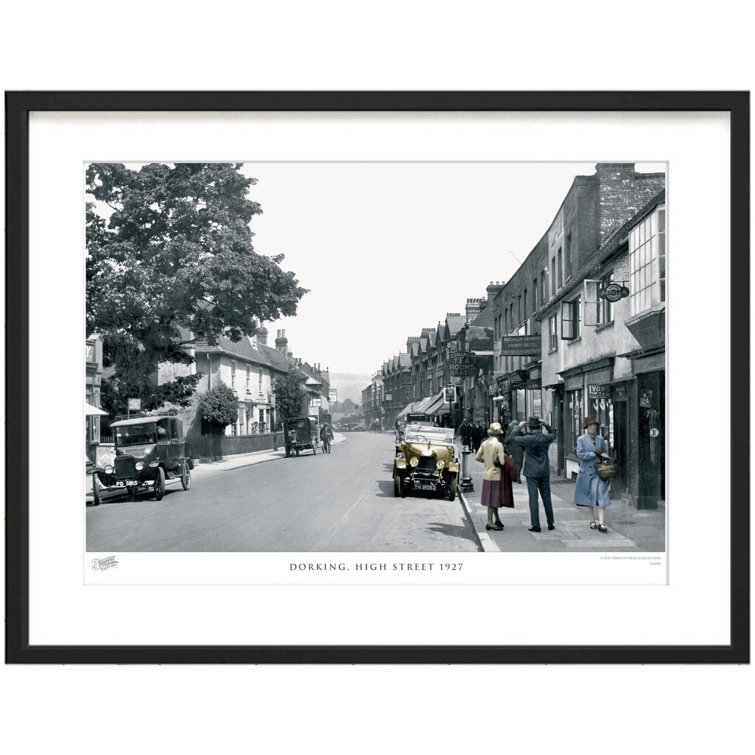 Dorking, High Street 1927 by Francis Frith - Single Picture Frame Print