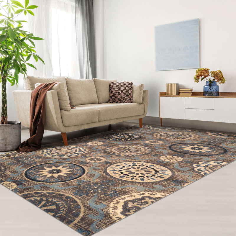 Tapis Jacqulina avec envers antidérapant, Rectangle 2 pi x 3 pi