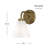 Wynridge Plug & Play 1-Light Wall Sconce in Transitional and Modern Style-9.25 Inches Tall and 6 Inches Wide-107377572