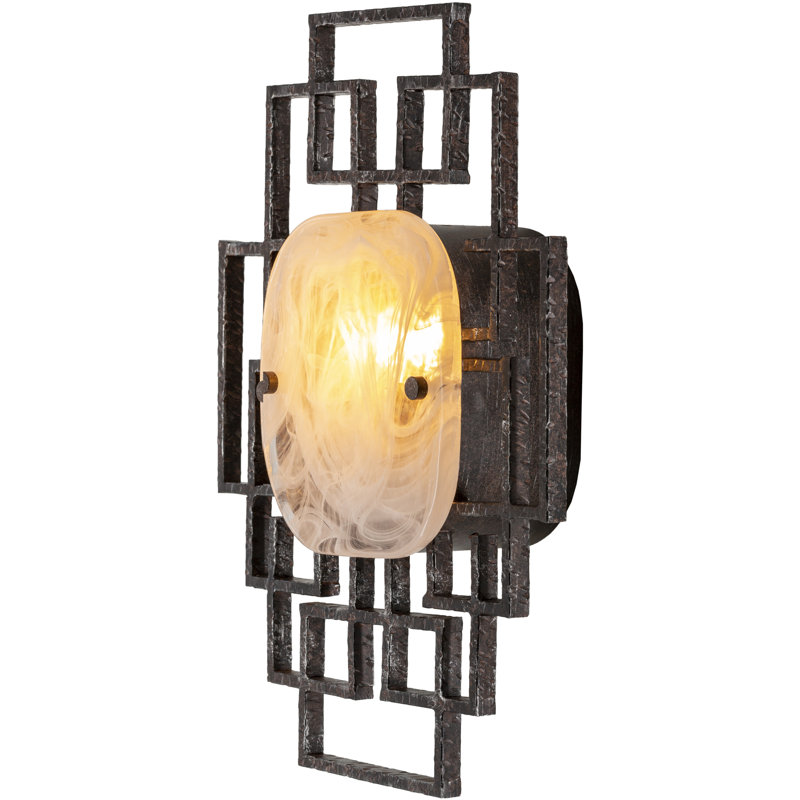 1 - Light Black, Rust Flush Mount