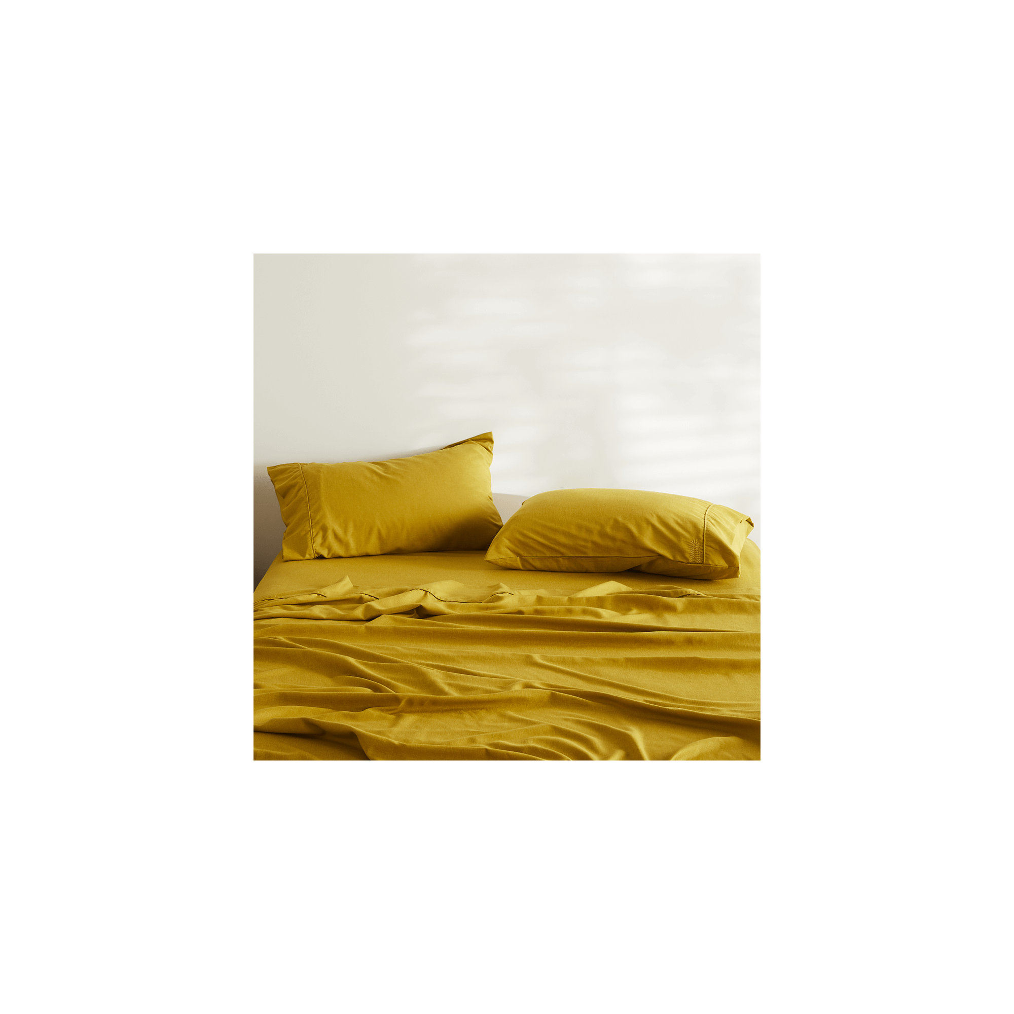 Signature Sateen Pillowcase, King Pillowcase + Pillowcases 2 King, Honey