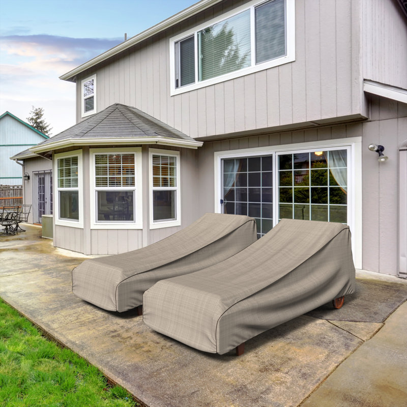 Miguel Water Resistant Patio Chaise Lounge Cover, 30" H x 27" W x 80" D