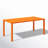 Ottie Rectangular Metal Outdoor Dining Table , 71'' in. W 35'' in. D-18143608