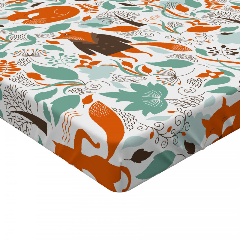 Microfiber Floral Fitted Sheet, Full Fitted Sheet
