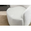 Fauteuil demi-tonneau pivotant en tissu avec anneau en métal thermolaqué-1874251115