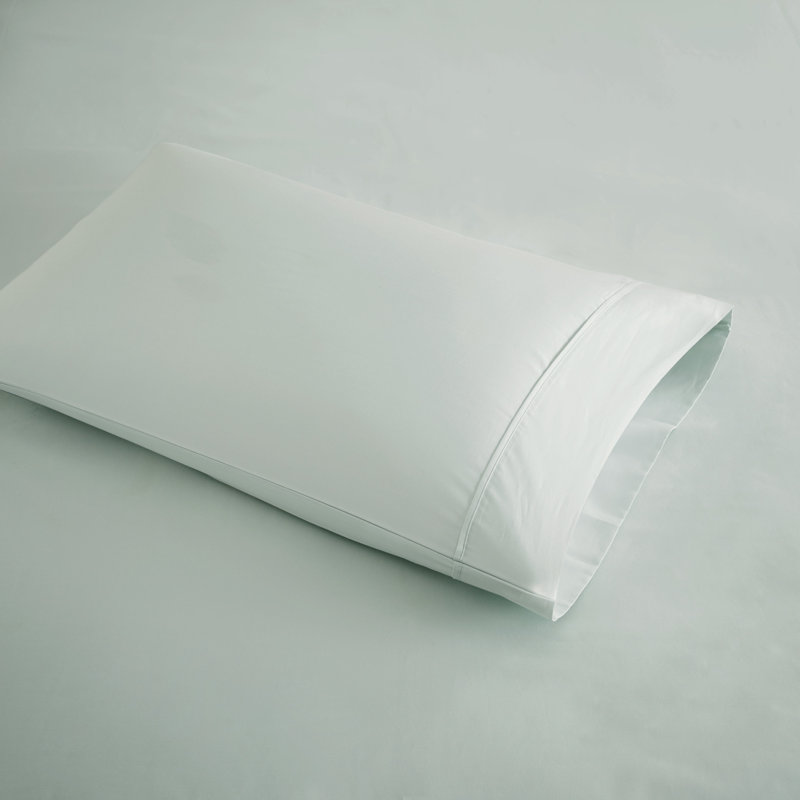 Seafoam Cotton Sateen Queen Sheet Set, 400 Thread Count