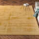 Fennel Hand Loomed Viscose Yellow Rug