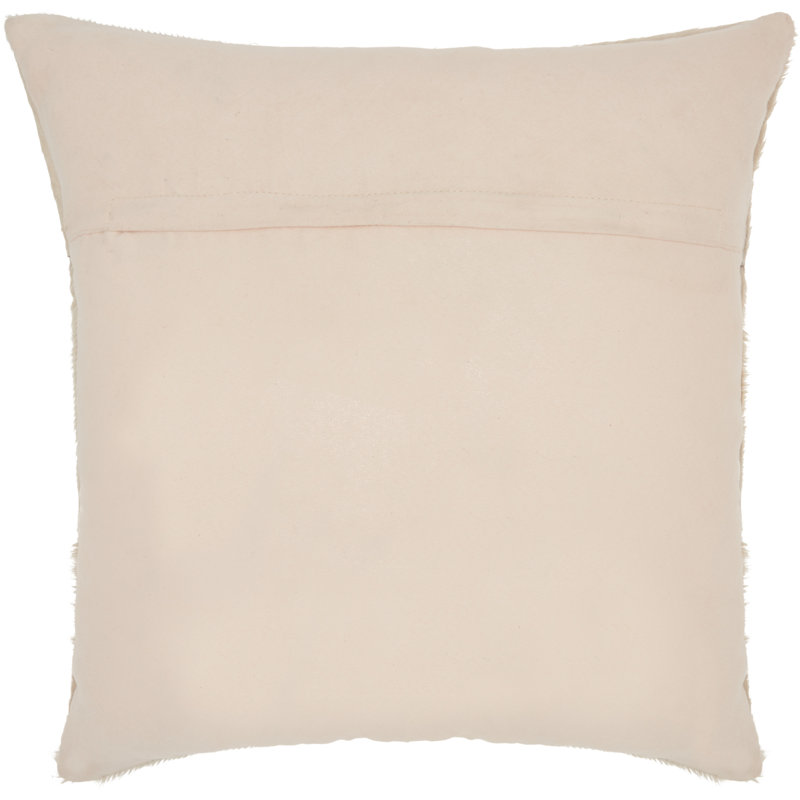 Patchwork Leather/Suede Throw Pillow