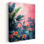 Art tropical avec feuilles tropicales-129380434