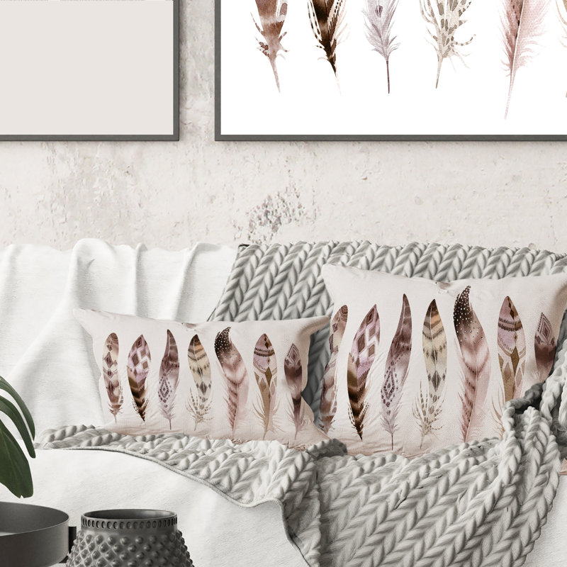 Ensemble et housse de coussin carré Feather, 18" x 18"