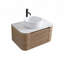 Meuble-lavabo simple-vasque incurvé et cannelé avec porte-serviettes intégré-625478213-625478214
