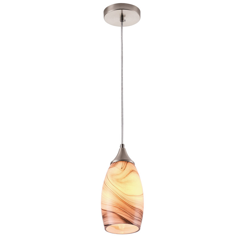 Luminaire suspendu en pot 1 lumière Guthfast, gris