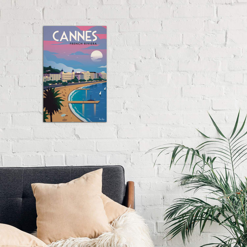 Cannes 1 Piece Wrapped Canvas Wall Art, 66.04cm H x 45.72cm W x 3.81cm D