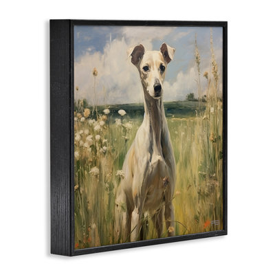 Greyhound Dog Landscape Giclee Art by Roozbeh Bahramali