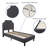 Aluino Arched Button Tufted Upholstered Platform Bed Frame - No Box Spring Required-395099096-395099101