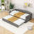 Twin Upholstered Daybed with Trundle-258586826
