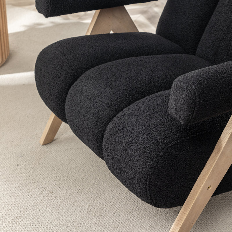 Fauteuil Bula, Polyester noir, 2