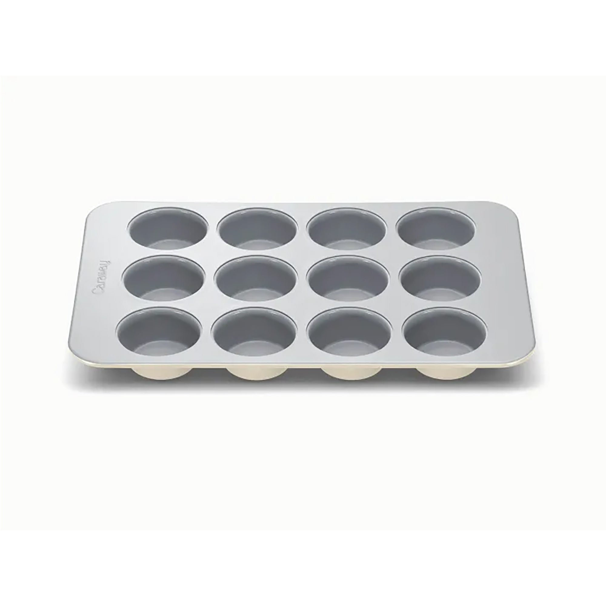Caraway 12 Cup Nonstick Ceramic Muffin Pan, Cream, Cream