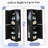 Tall Bathroom Storage Cabinet, Freestanding Storage Cabinet With Hook And Adjustable Shelf, MDF Board, Black (Old Sku:WF326356AAK)-55197718