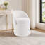Tabouret de coiffeuse à dossier pliable avec rangement dissimulé sous le siège, tabouret de coiffeuse rembourré en peluche moderne pour chambre, meuble-lavabo et salon-1864533536