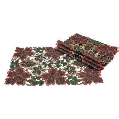 Amryis Polyester Embroidered Rectangle Placemat