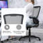 Chaise de bureau ergonomique en filet pour bureau personnel-1173678700