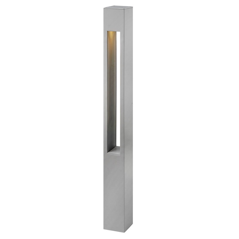 Atlantis Low Voltage Bollard Light, Titanium, MR-16
