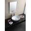 Modern Ceramic Oval Vessel Bathroom Sink with Overflow