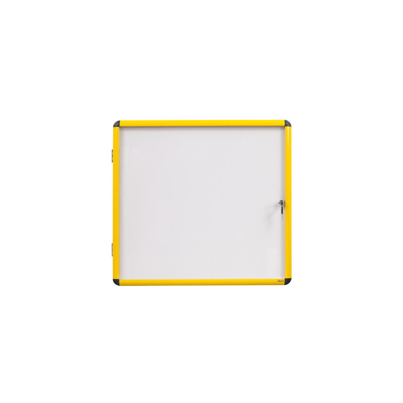 Display Case Ultrabrite Wall Mounted Magnetic Whiteboard, 67.4cm H x 72cm L x 3.5cm D