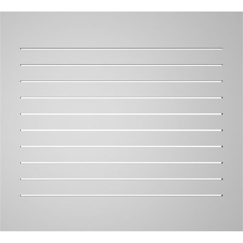 Rectangle Surface Mount Signature Urethane Functional Gable Vent, Primed Tan, 38" H x 42" W x 1" D