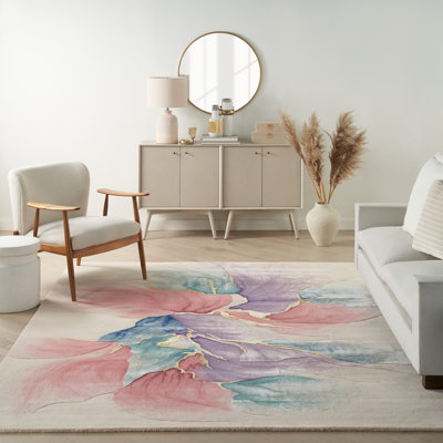 Viscose Abstract Indoor Rug