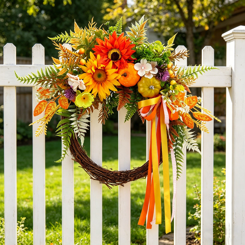 45 cm / 17,71 po Guirlande de tournesol guirlande de tournesol décorée à la maison