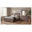 Ensemble de chambre à coucher 3 pièces Brennan Taupe délavé, format King, comprenant un lit, une commode et un miroir.-1635228572