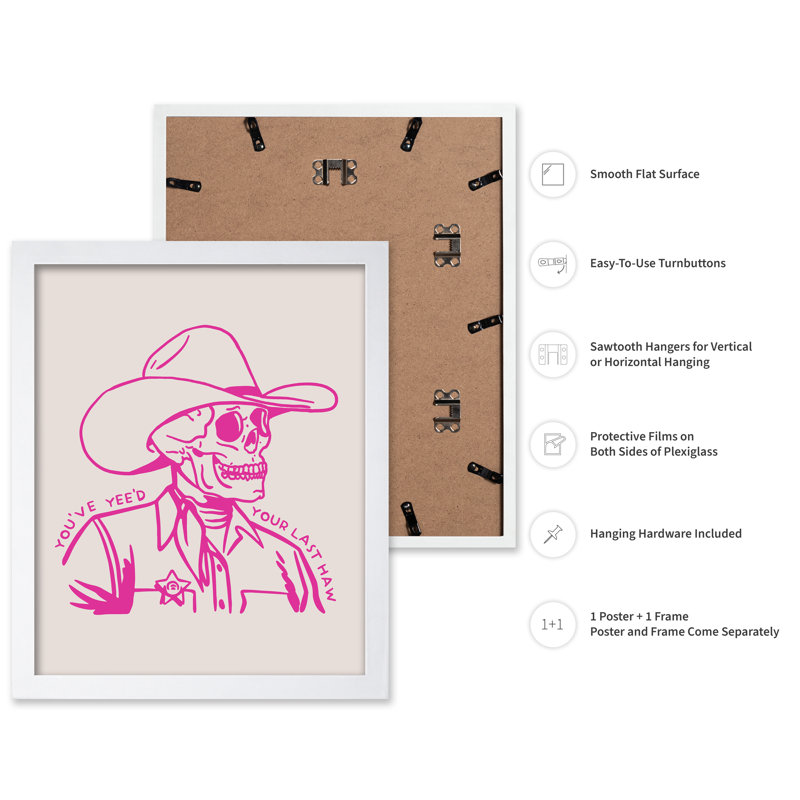 Vous avez votre dernier Haw, Poster, White Framed, 08"H x 10"W
