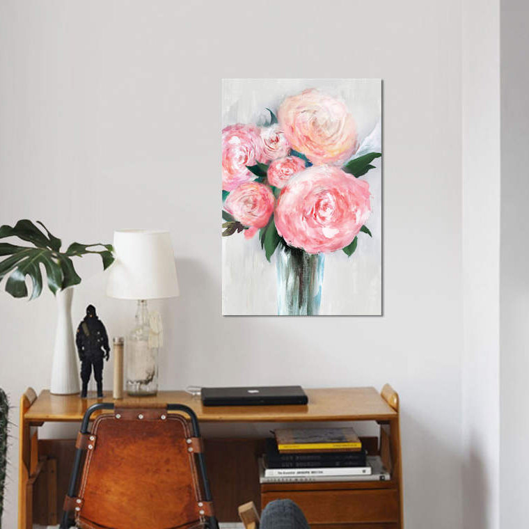 Beauty Within A Vase II by June Erica Vess - Print on Canvas, 101.6 cm H x 66.04 cm W x 1.91 cm D, No Frame
