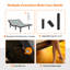 Lit réglable avec matelas hybride de 12 po, massage, télécommande sans fil, contrôle des applications, gravité zéro, éclairage sous le lit, ports USB et de type C des deux côtés-91376038