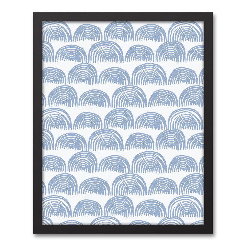 Art encadré, H 21,75 po x l 17,75 po x P 1,75 po