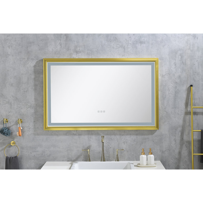 42 po X P 24 po Miroir à DEL H surdimensionné et rectangulaire